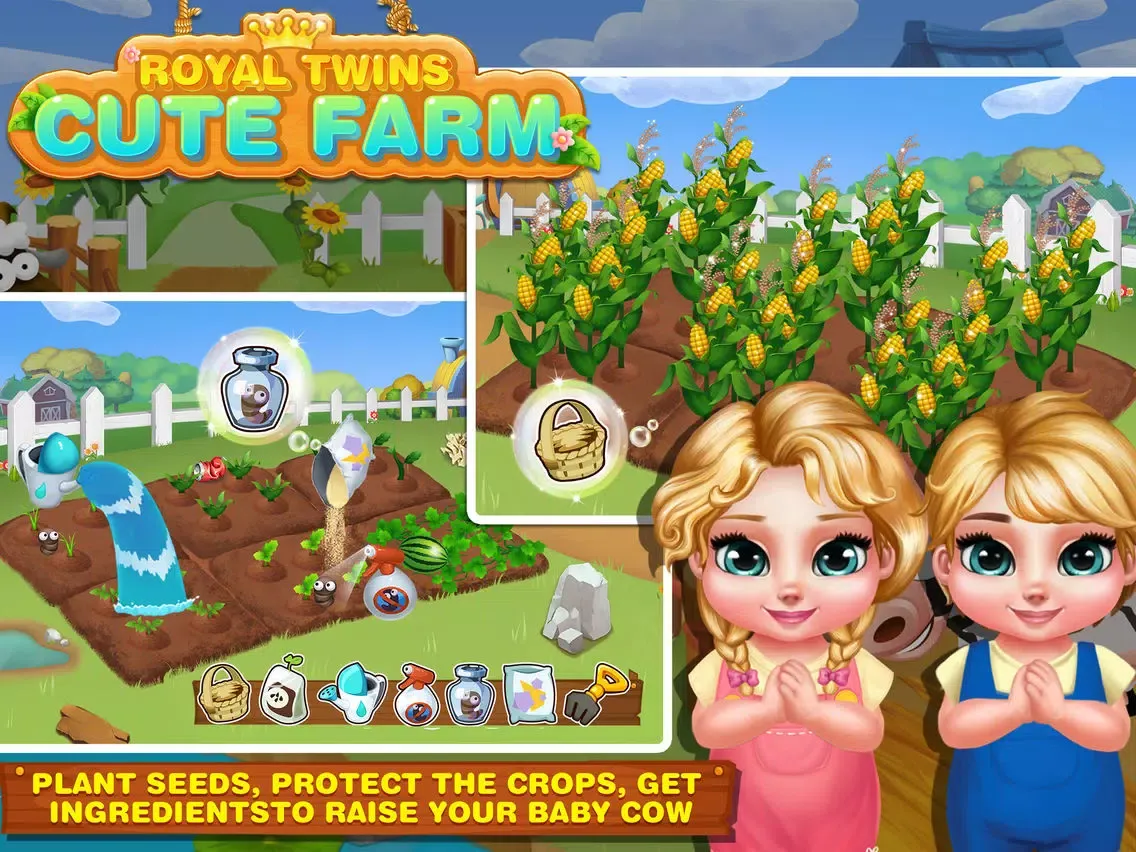 Royal Twins:Cute Farm iPad  Screenshots