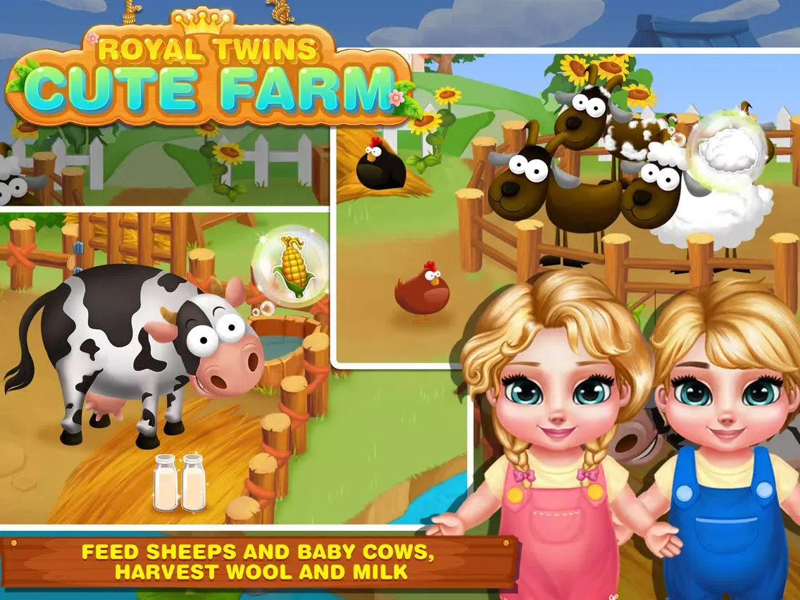 Royal Twins:Cute Farm iPad  Screenshots