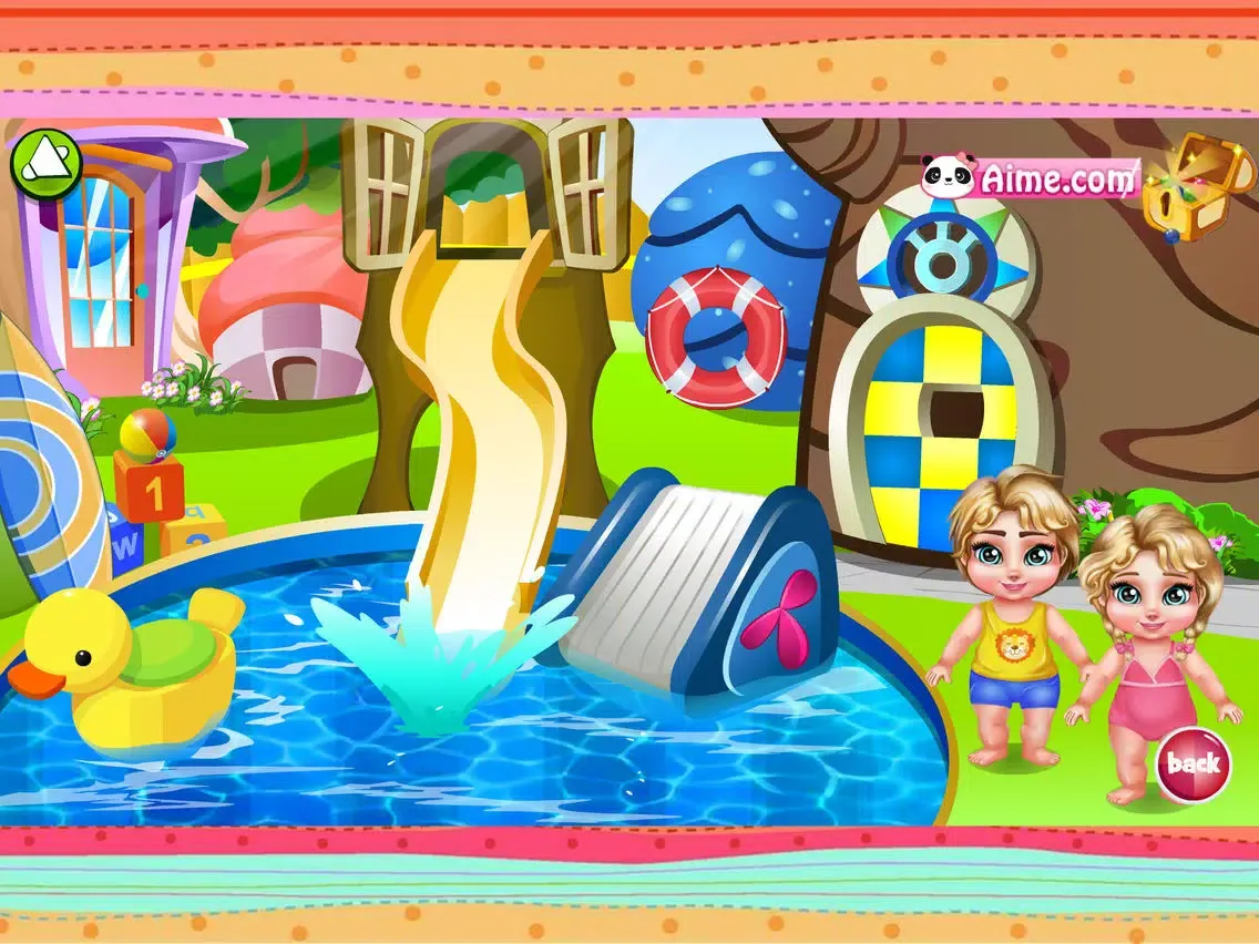 ภาพหน้าจอของ RoyalTwins:WaterPark - Caring Twins,Kids Game iPad 