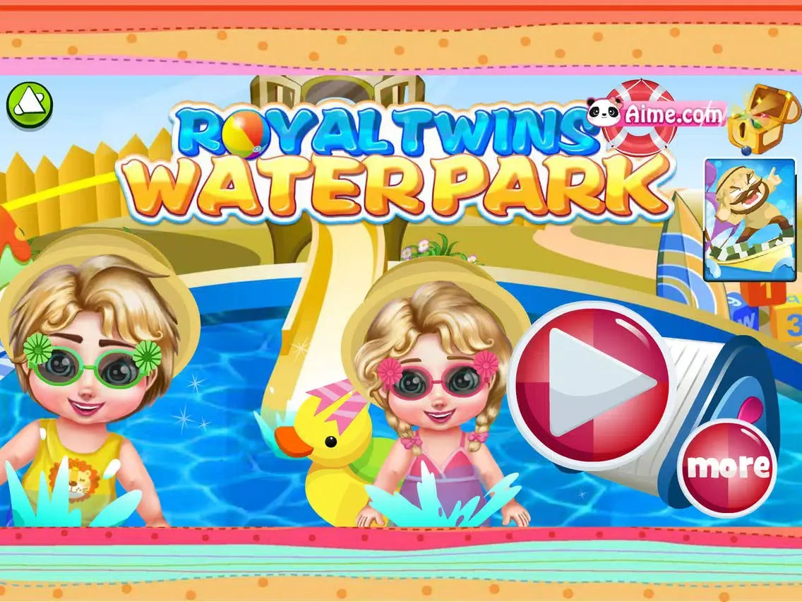 ภาพหน้าจอของ RoyalTwins:WaterPark - Caring Twins,Kids Game iPad 