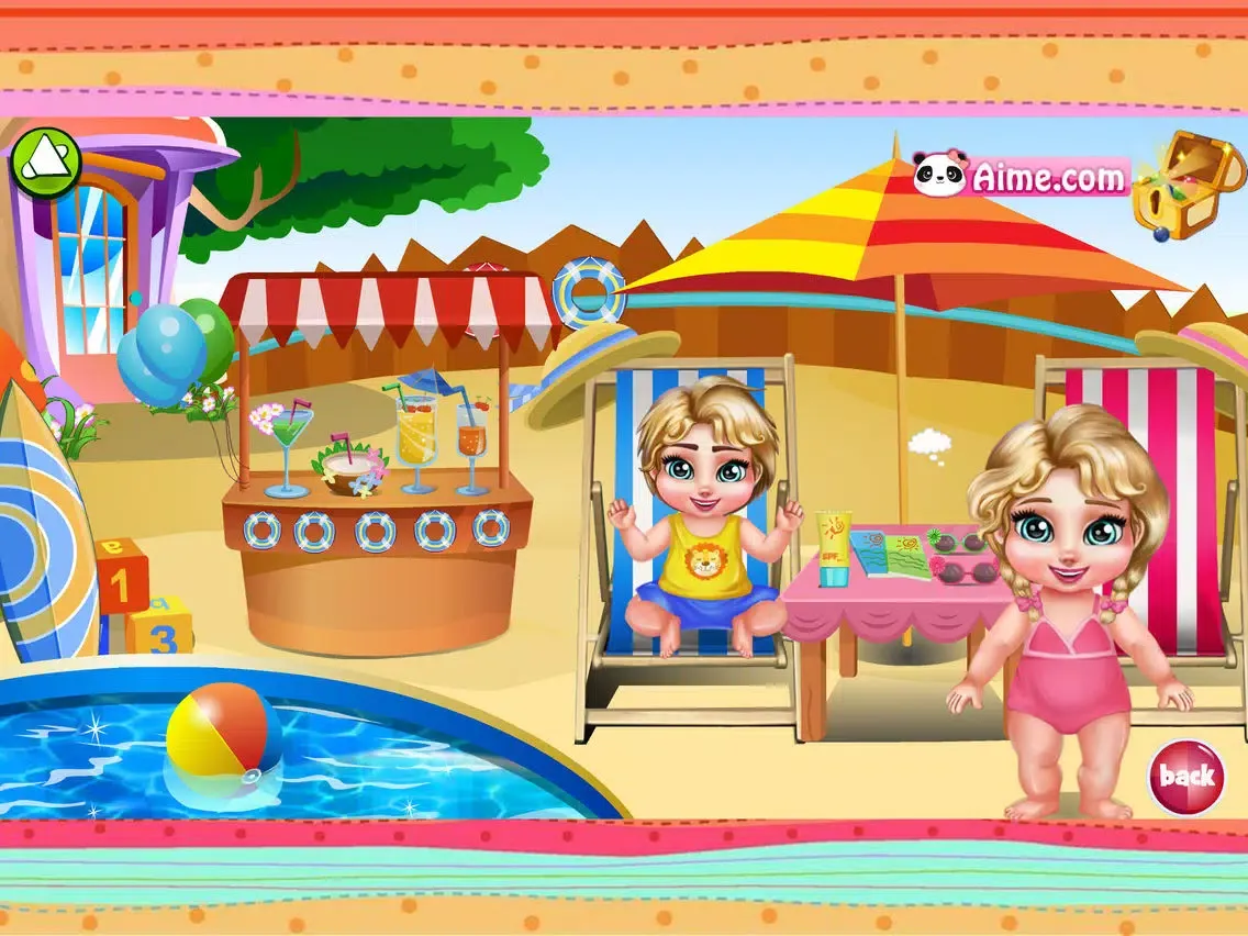 ภาพหน้าจอของ RoyalTwins:WaterPark - Caring Twins,Kids Game iPad 