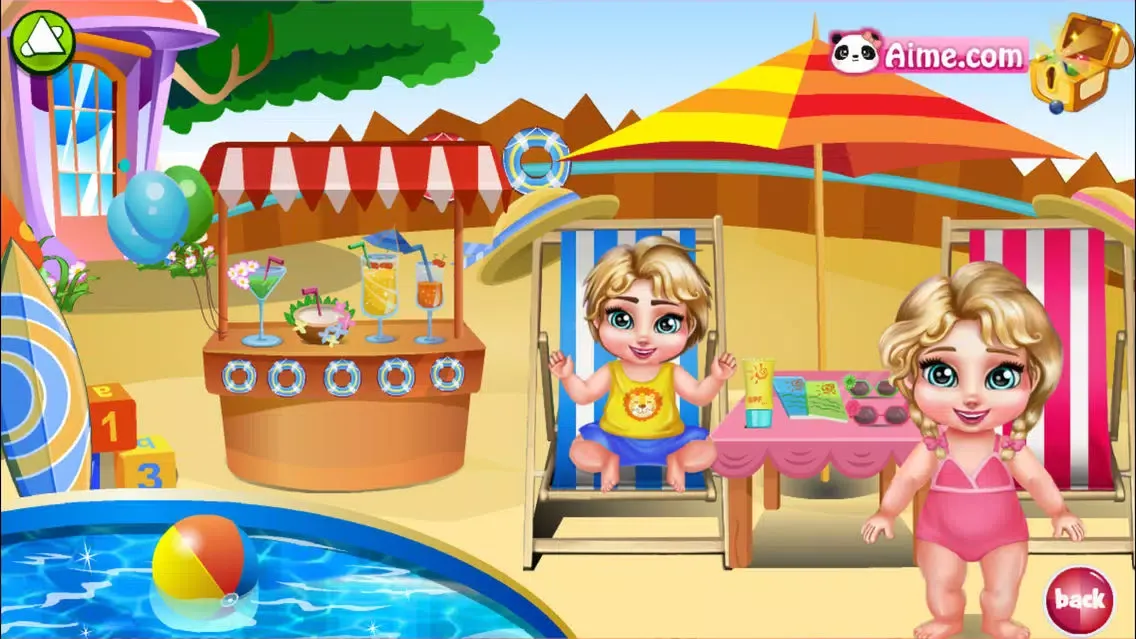 ภาพหน้าจอของ RoyalTwins:WaterPark - Caring Twins,Kids Game