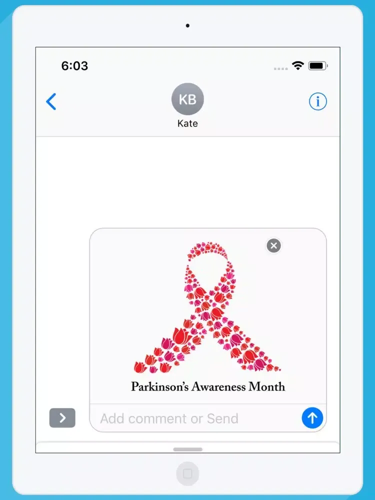 Parkinson's Awareness Stickers iPad  Ekran Görüntüleri