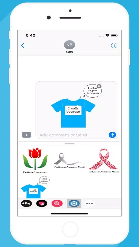 Parkinson's Awareness Stickers Ekran Görüntüleri