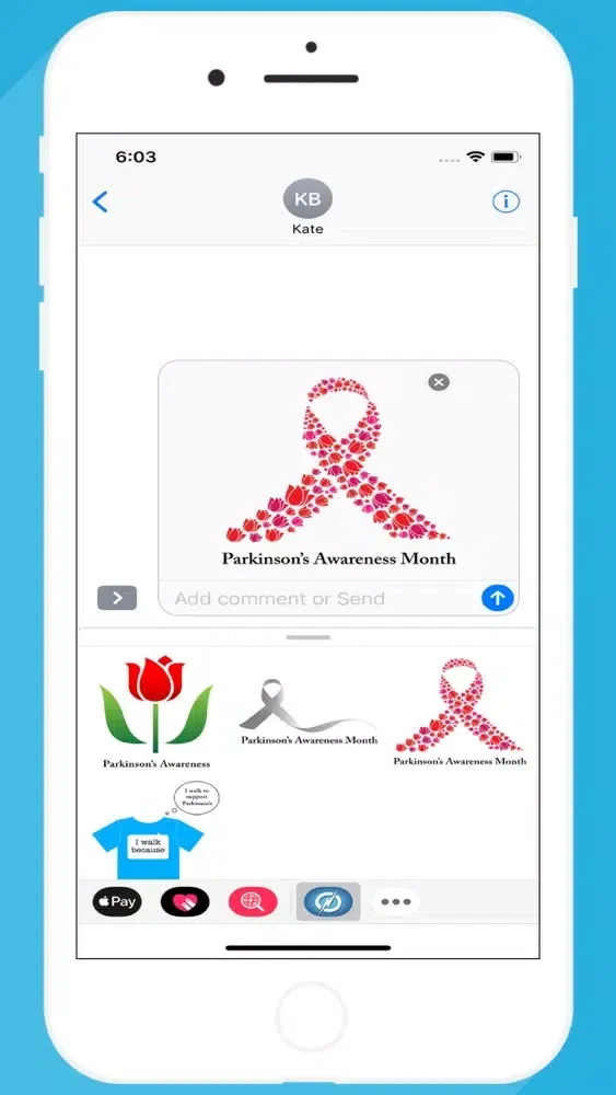 Parkinson's Awareness Stickers Ekran Görüntüleri