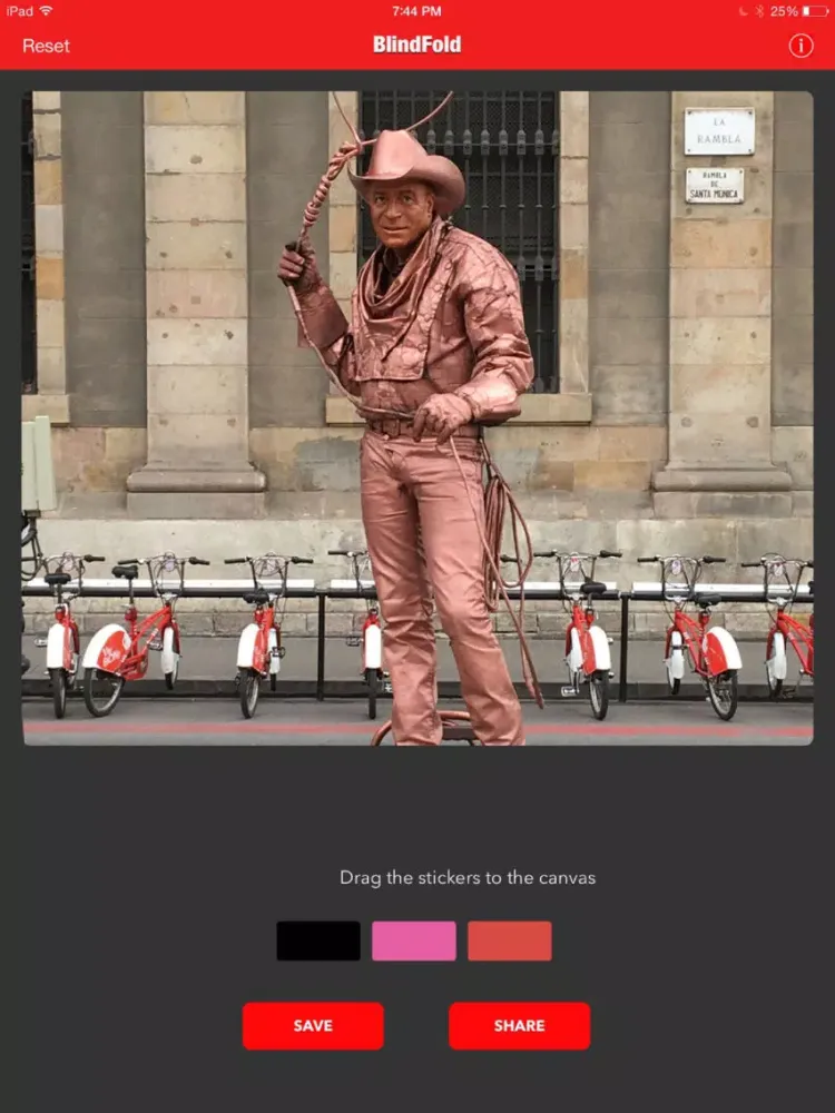 Capturas de tela do The BlindFold App iPad 