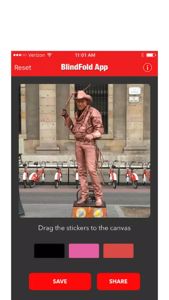 Capturas de tela do The BlindFold App