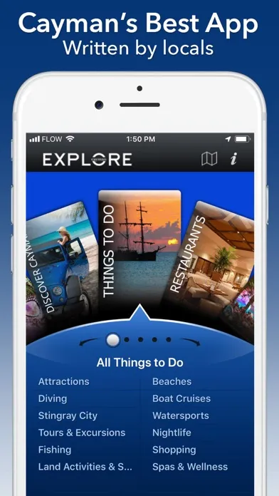 Explore Cayman for iPhone Screenshots