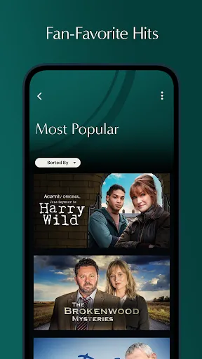 Acorn TV: Brilliant Hit Series應用截圖