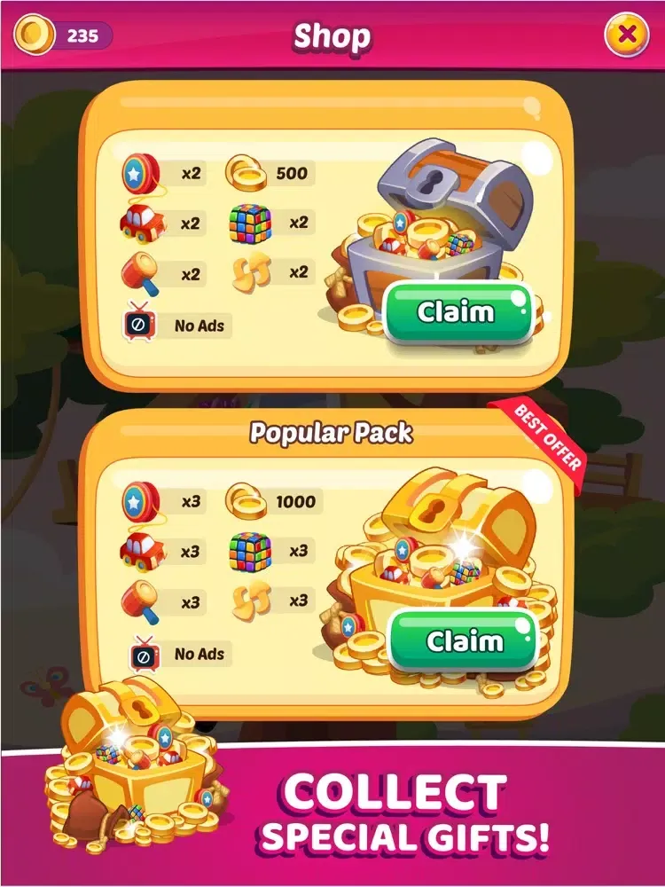 Toy Park 2 : Blast Toon Cubes iPad  Screenshots