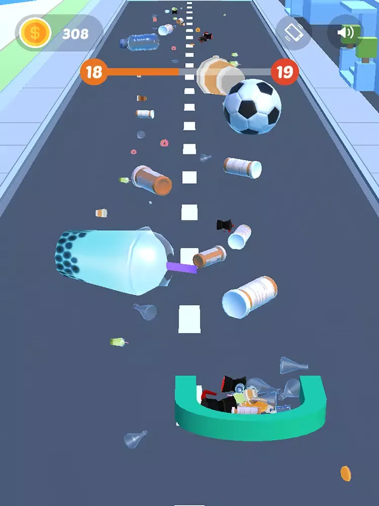Tangkapan layar Trash Collector 3D iPad 