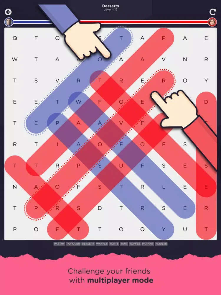 Word Miner - Multiplayer iPad  Screenshots
