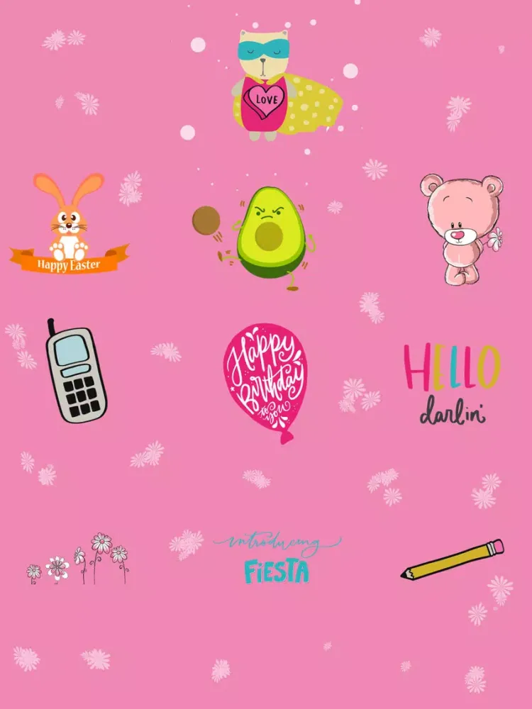 Stickers2Cute iPad  Screenshots