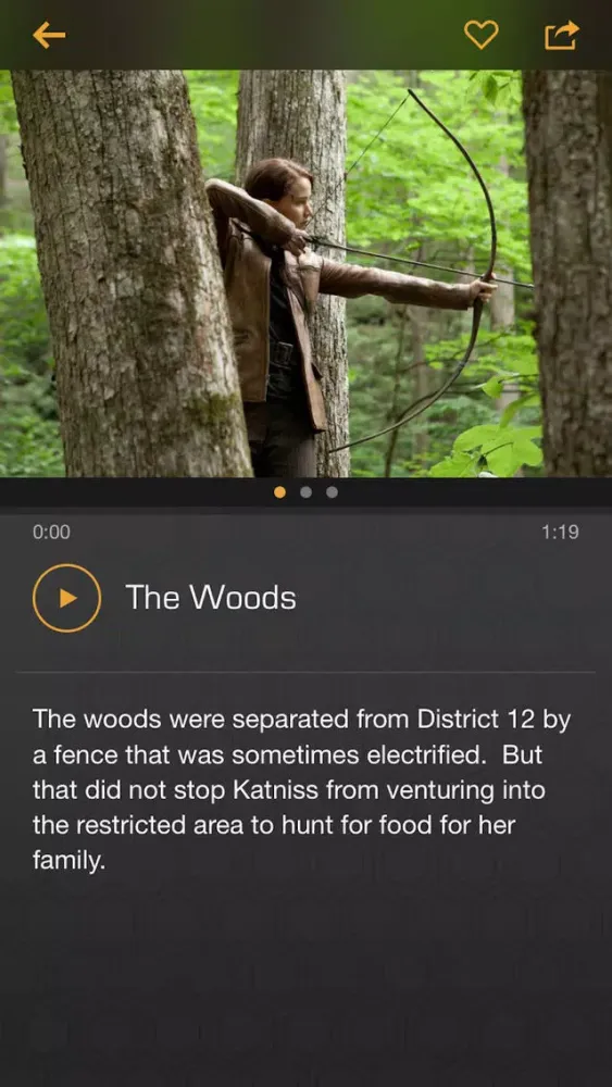 The Hunger Games: The Exhibition Mobile Guide Screenshots