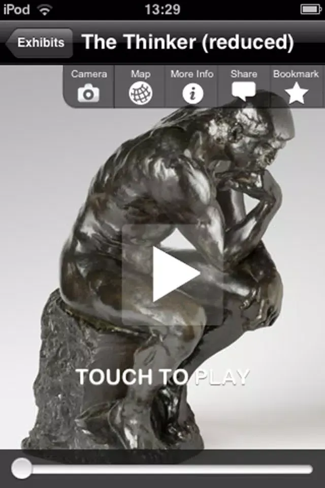 Capturas de tela do Rodin Museum