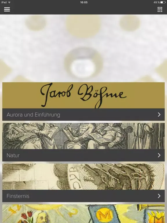 ALL IN ALL. Jacob Böhme - Staatliche Kunstsammlung iPad 应用截图