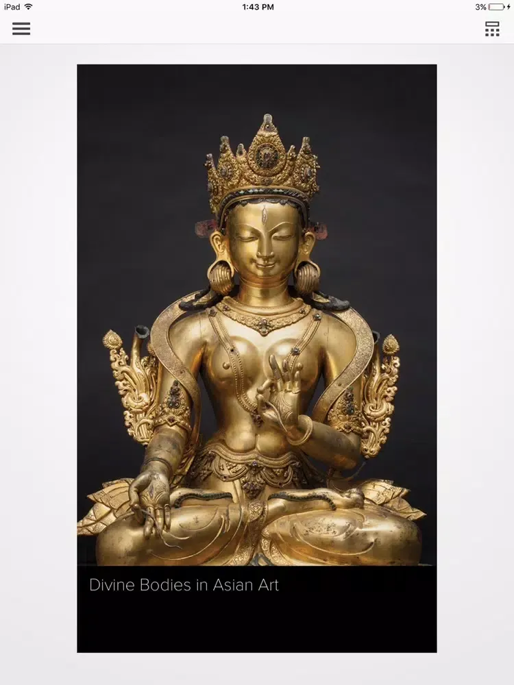 Tangkapan layar Divine Bodies in Asian Art iPad 