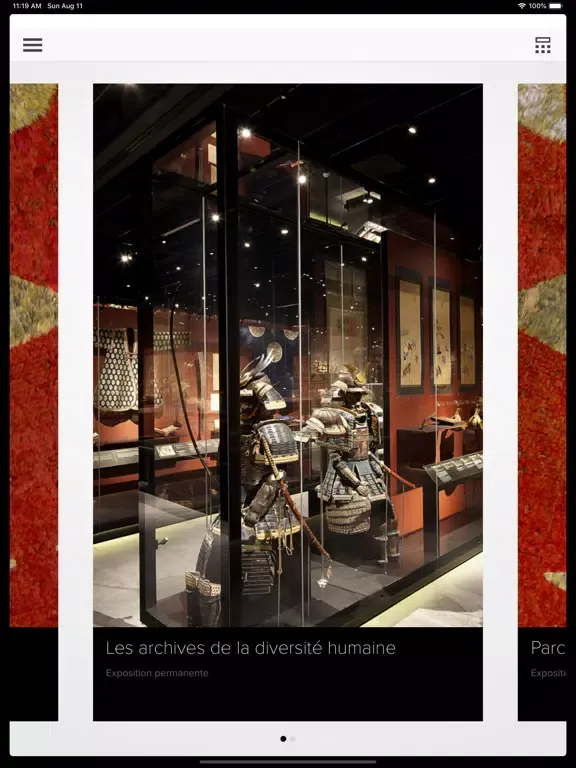 ภาพหน้าจอของ Archives de la diversité iPad 