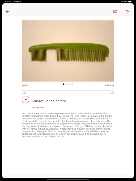 MTL Holocaust Museum iPad  Screenshots