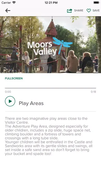 Screenshot di Moors Valley Guide