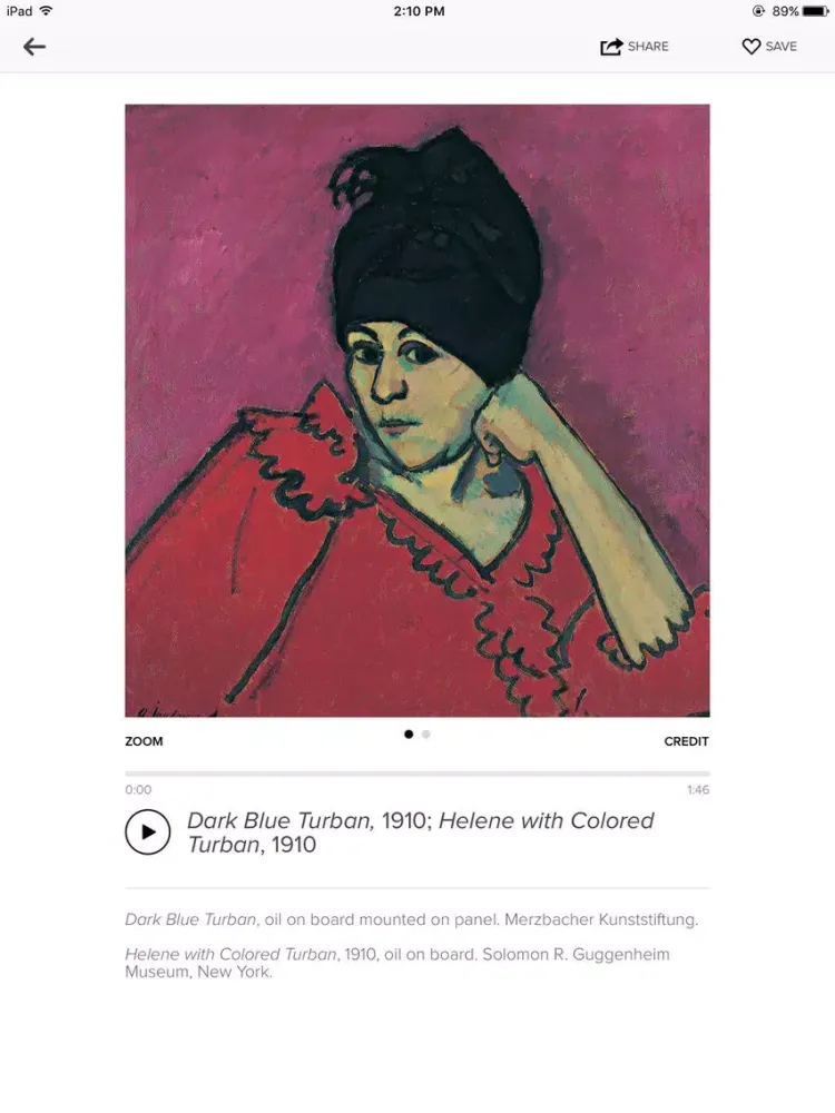 ภาพหน้าจอของ Neue Galerie New York iPad 