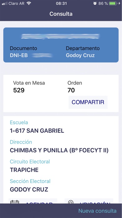 ¿Dónde Voto? Screenshots