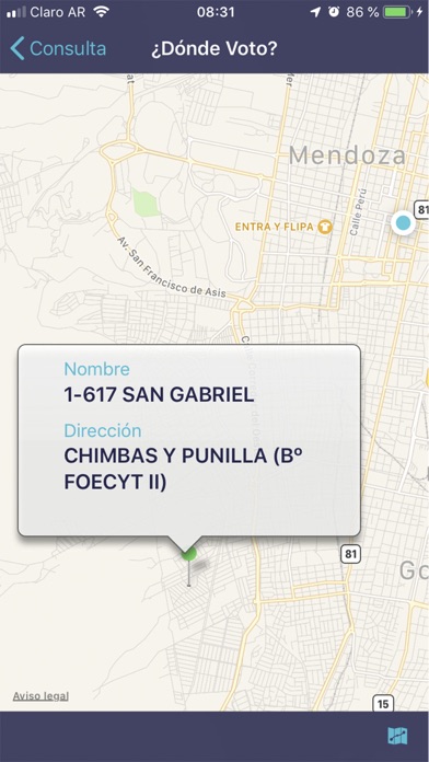¿Dónde Voto? Screenshots