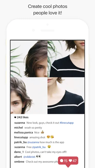 LineCut - Funny selfies & Cool photos Screenshots