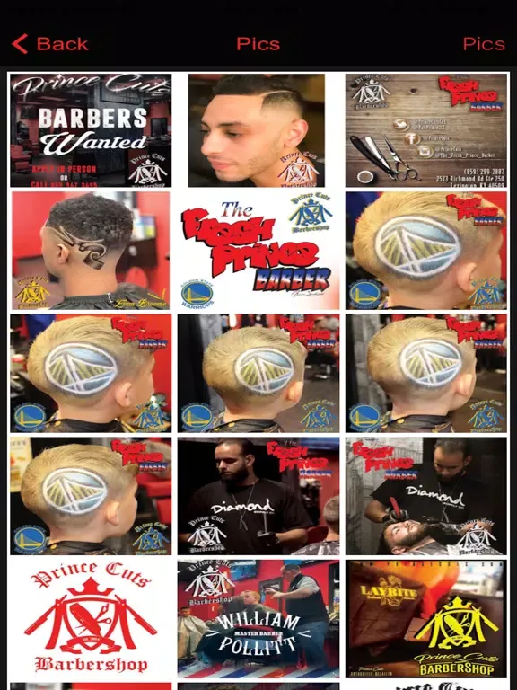 Captures d'écran de Prince Cuts Barbershop iPad 