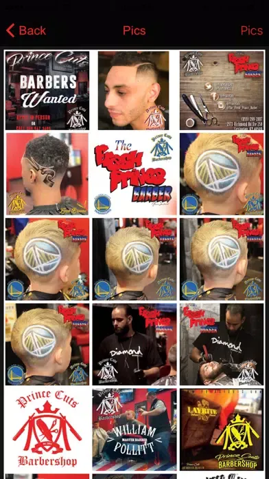 Captures d'écran de Prince Cuts Barbershop