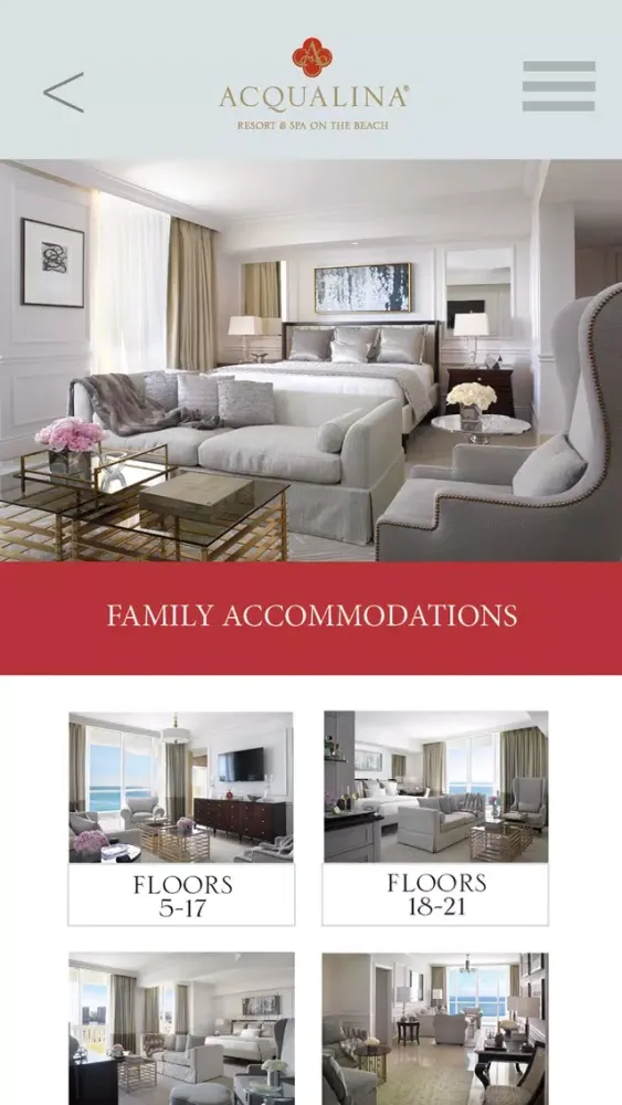 Скриншоты Acqualina Resort: Multi-Generational Family App