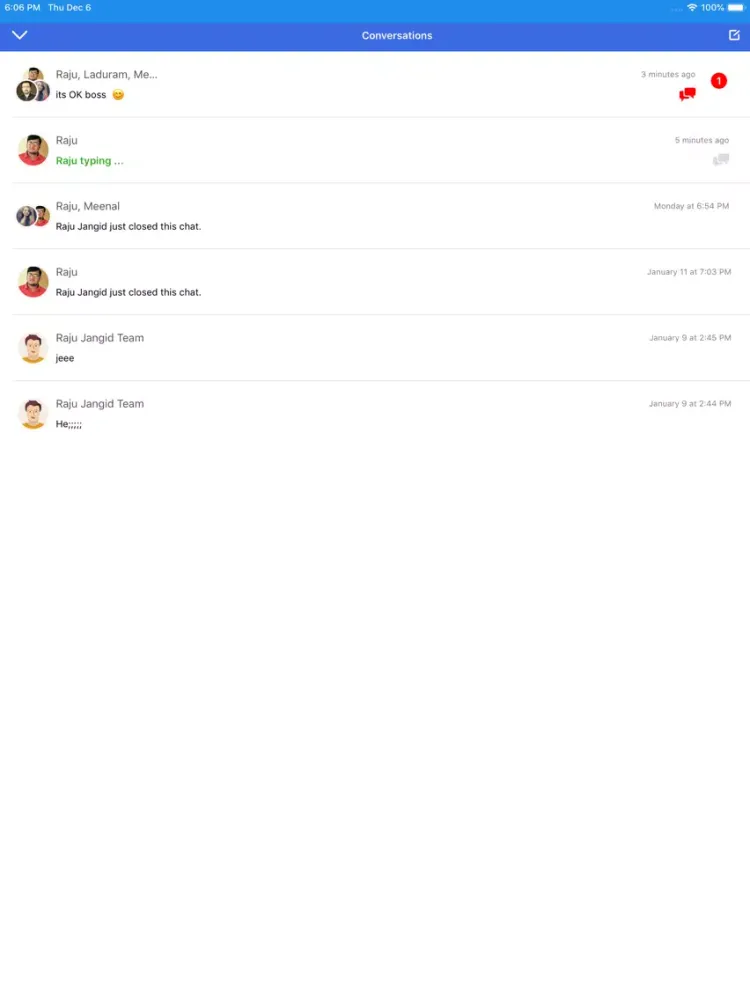 Ảnh chụp màn hình của Acquire Support SDK iPad 