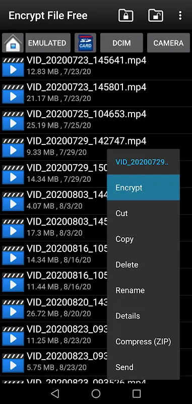 Encrypt File Free Screenshots