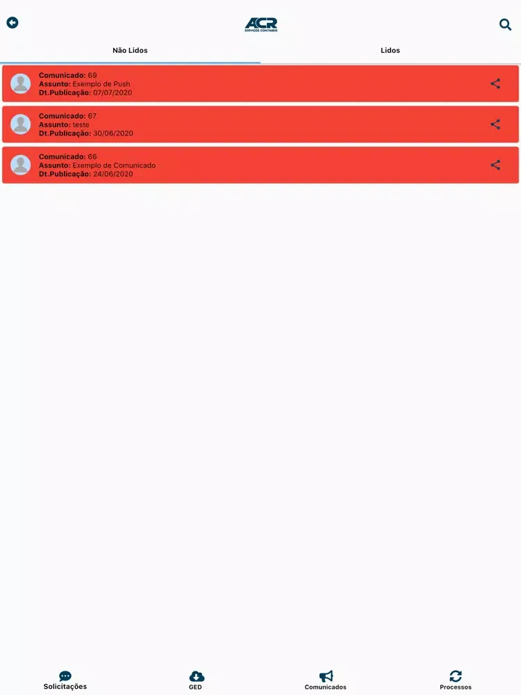 A C R Serviços Contábeis iPad  سکرین شاٹس