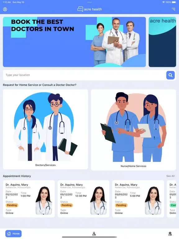 Acre Health iPad  سکرین شاٹس