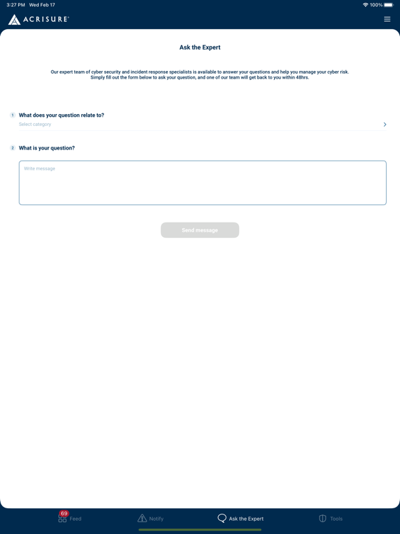 Acrisure Response iPad 應用截圖