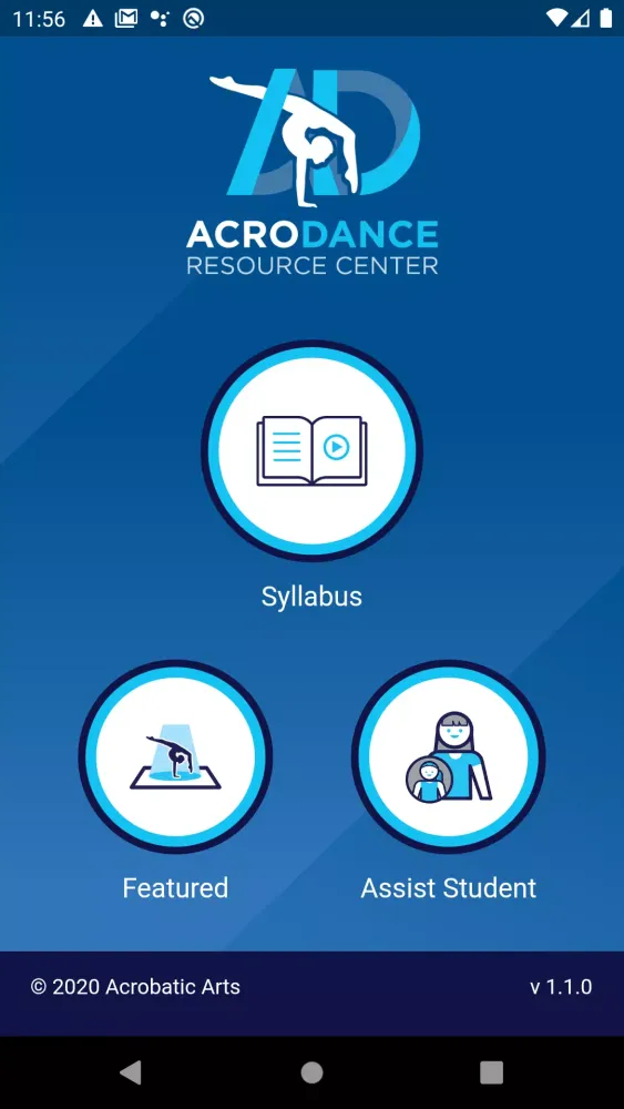 Ảnh chụp màn hình của AcroDance Resource Center