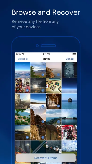 Screenshot di Acronis Mobile