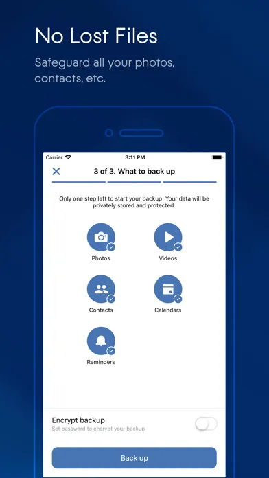 Screenshot di Acronis Mobile