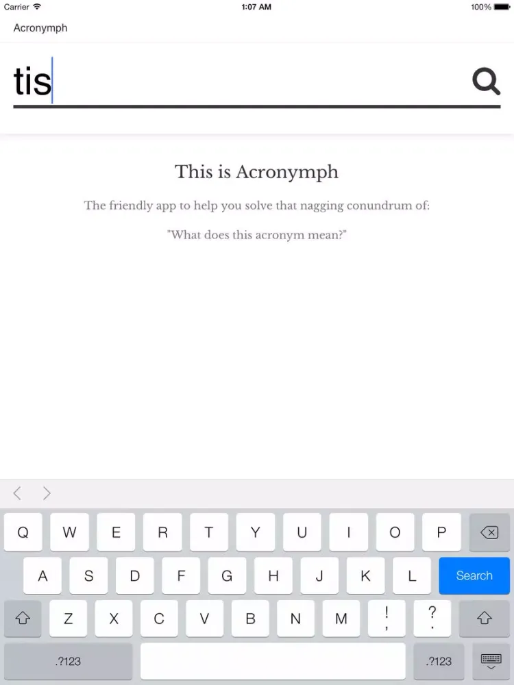 Скриншоты Acronymph iPad 