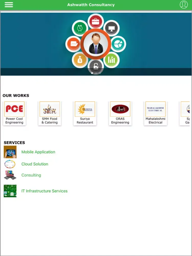 Скриншоты Ashwatth Consultancy Services iPad 