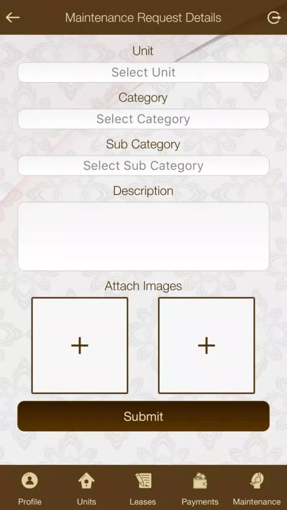 ภาพหน้าจอของ KBM Tenant App