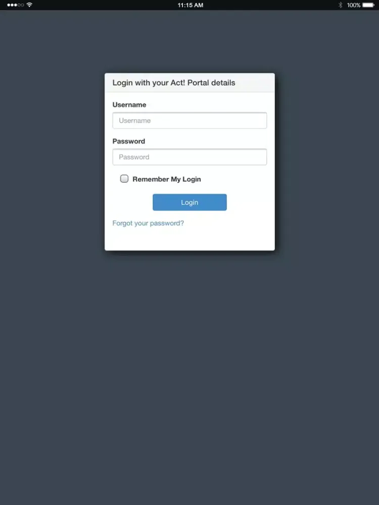 Capturas de pantalla de Act! Support iPad 