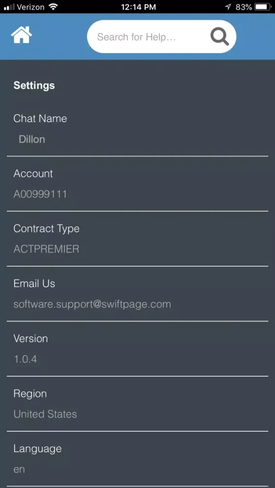Capturas de pantalla de Act! Support