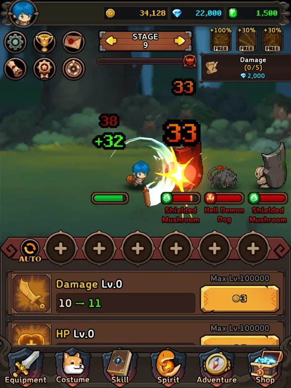 Ảnh chụp màn hình của Dragon Slayer IDLE RPG iPad 