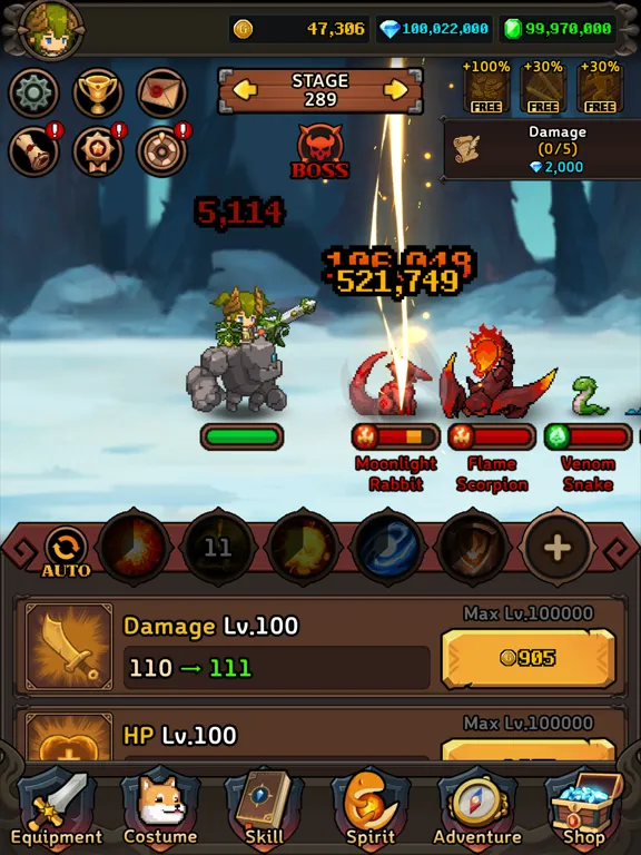 Ảnh chụp màn hình của Dragon Slayer IDLE RPG iPad 