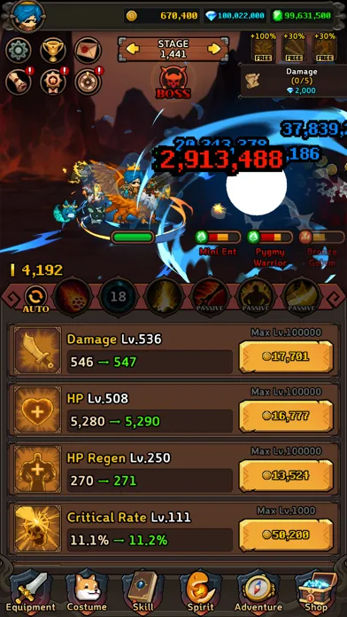 Ảnh chụp màn hình của Dragon Slayer IDLE RPG