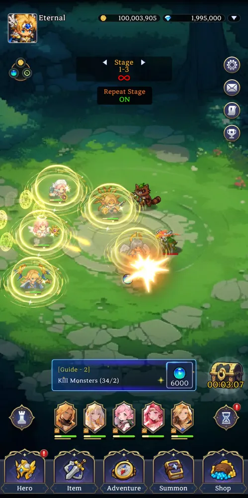 Eternal Heroes スクリーンショット