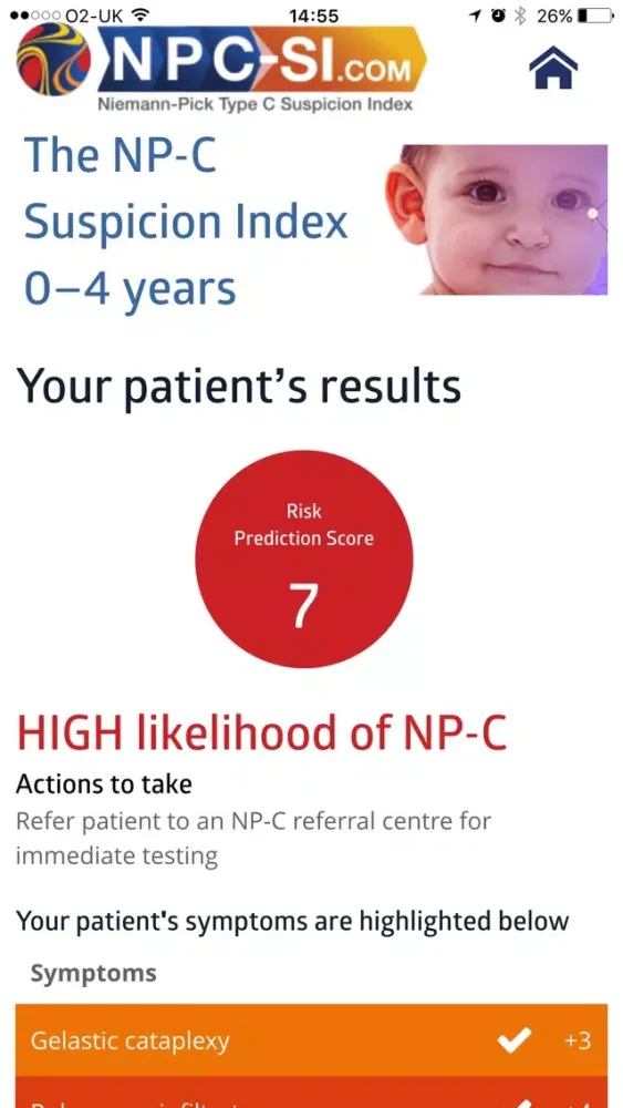 Tangkapan skrin NPC Suspicion Index (NPC-SI)