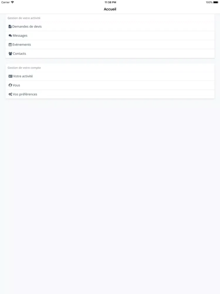 Capturas de tela do Mon Compte - Acteur Fête iPad 